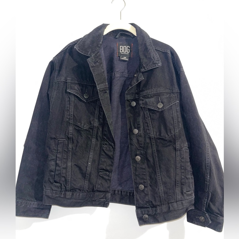 BDG Black Denim Bomber Jacket
